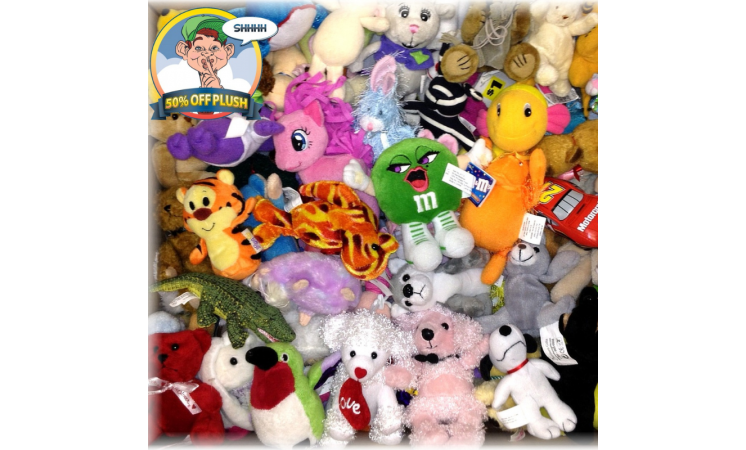 3-5" PLUSH - 300ct Case - $0.70 ea