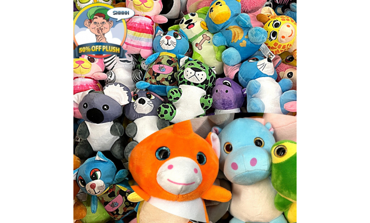 8" PLUSH MIX 180 ct Case - $1.50 ea