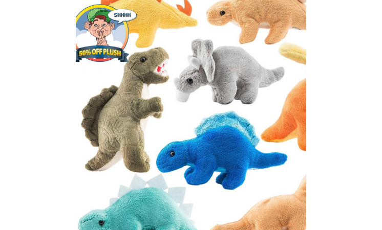 5" DINOSAUR PLUSH-192ct Case