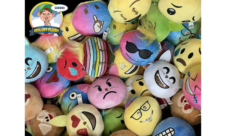 5" EMOJI PLUSH BALL-144ct Case