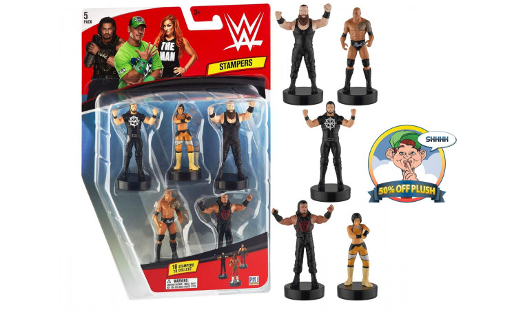 WWE STAMPER 5 PACK-24ct Case